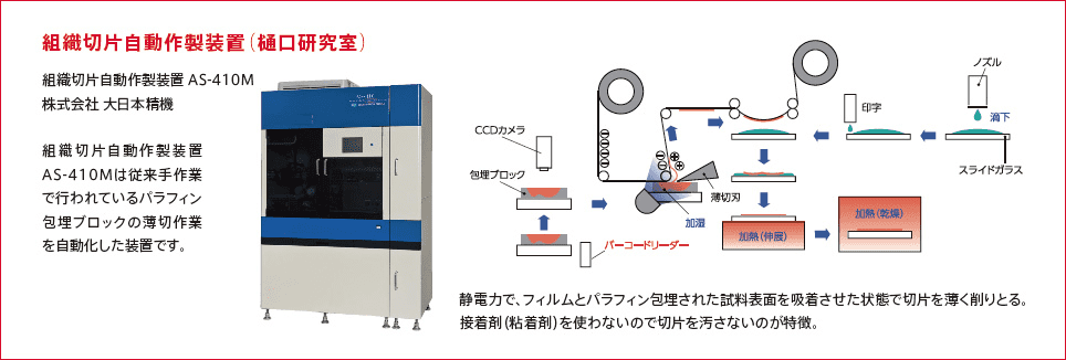 組織切片自動作製装置（樋口研究室）